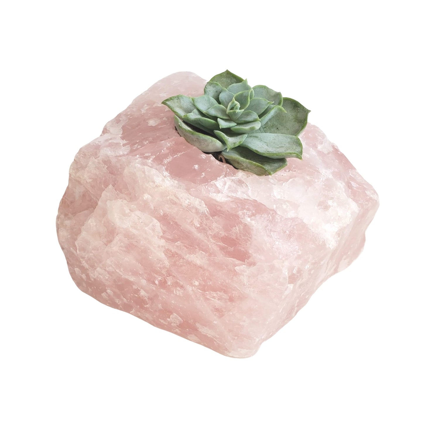 Rose Quartz Tealight Candle Holder