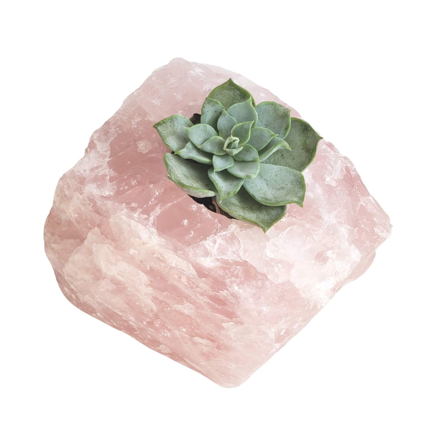 Rose Quartz Tealight Candle Holder
