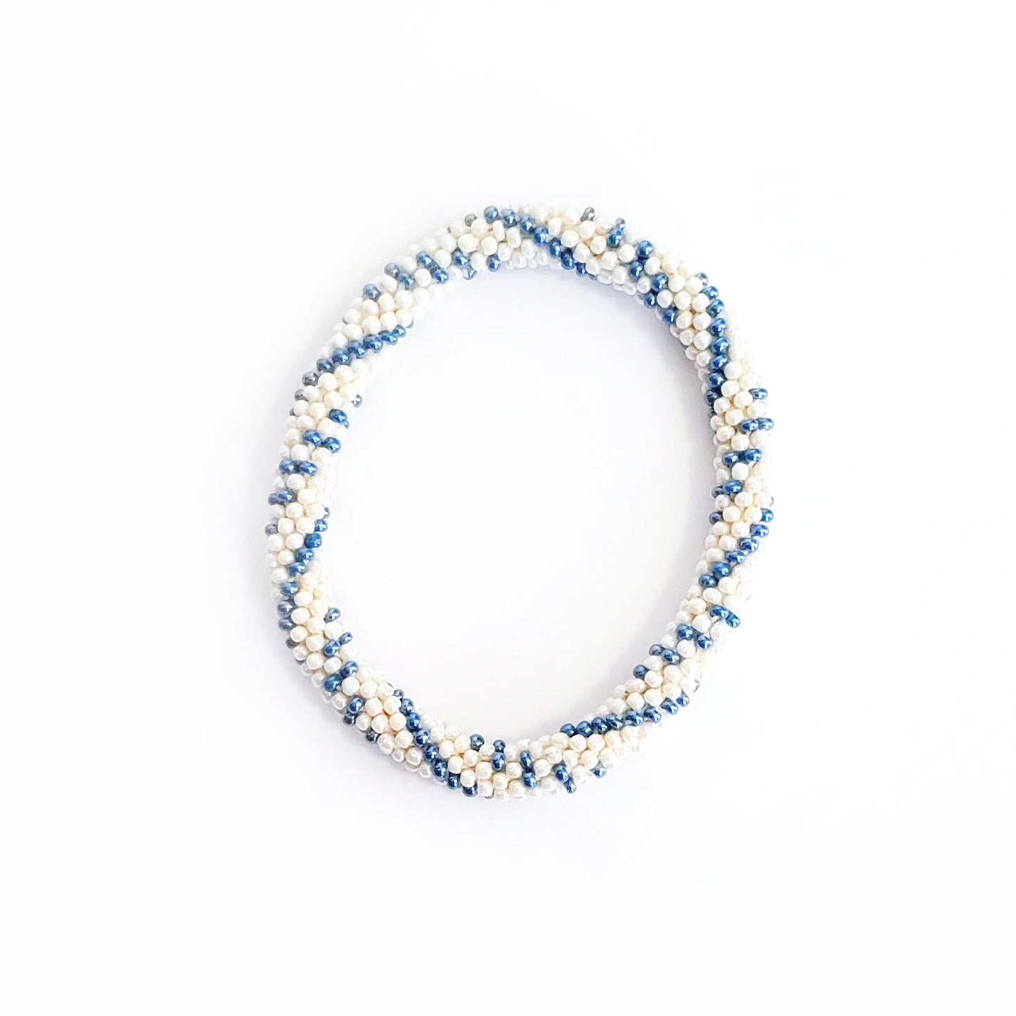 Roll-On Bracelet - Santorini (Blue & White)