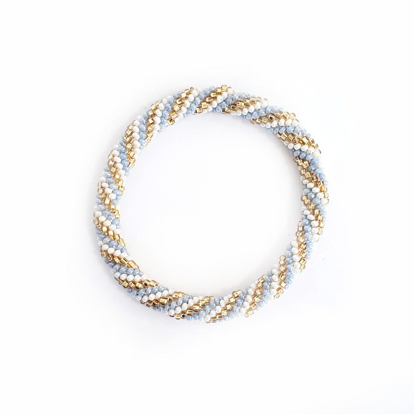 Roll-On Bracelet - Santorini (Blue & White)