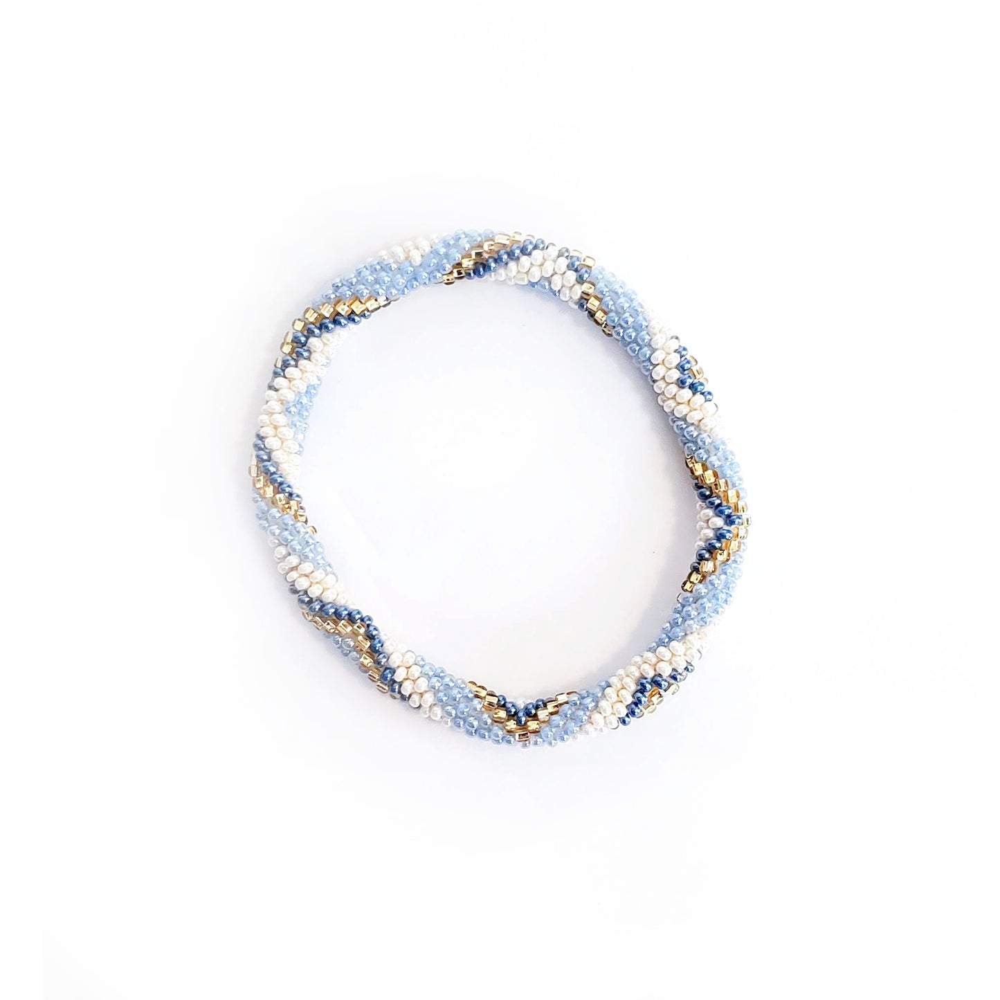 Roll-On Bracelet - Santorini (Blue & White)