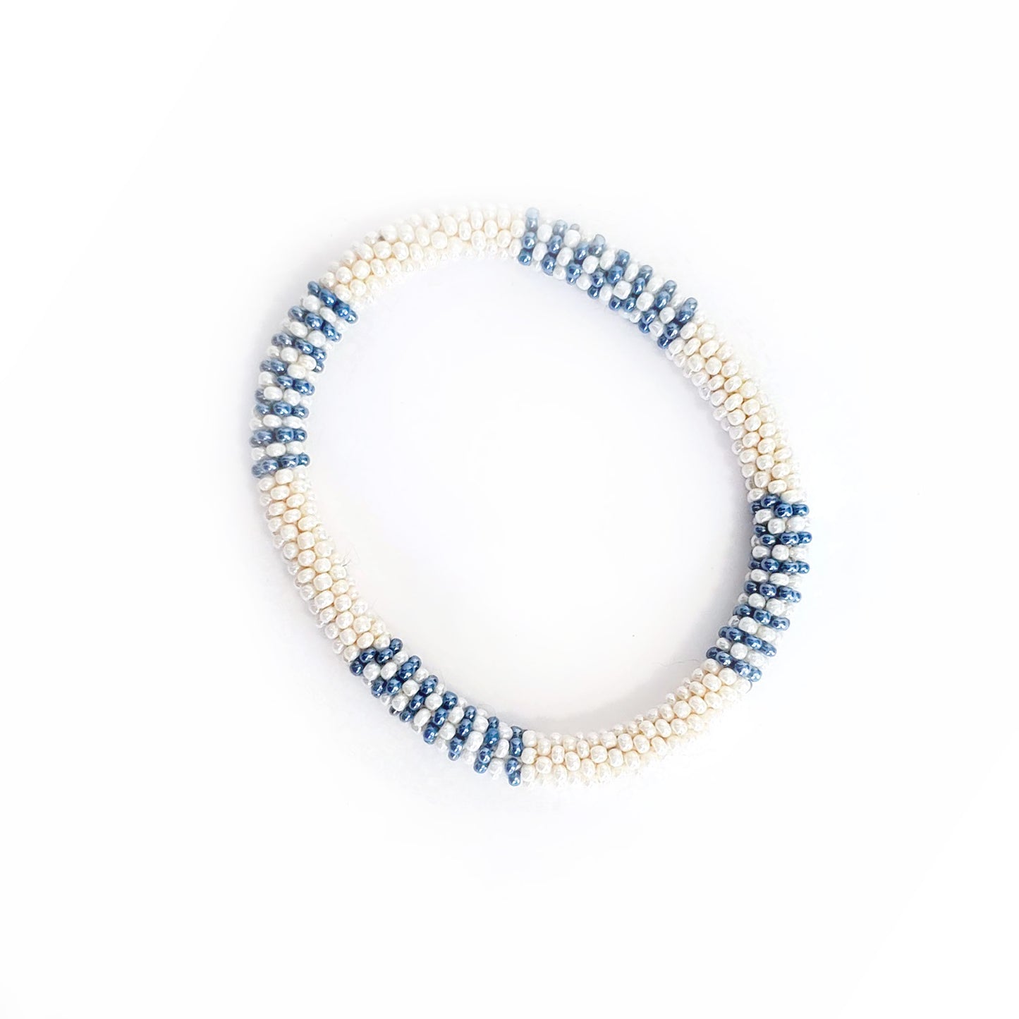 Roll-On Bracelet - Santorini (Blue & White)