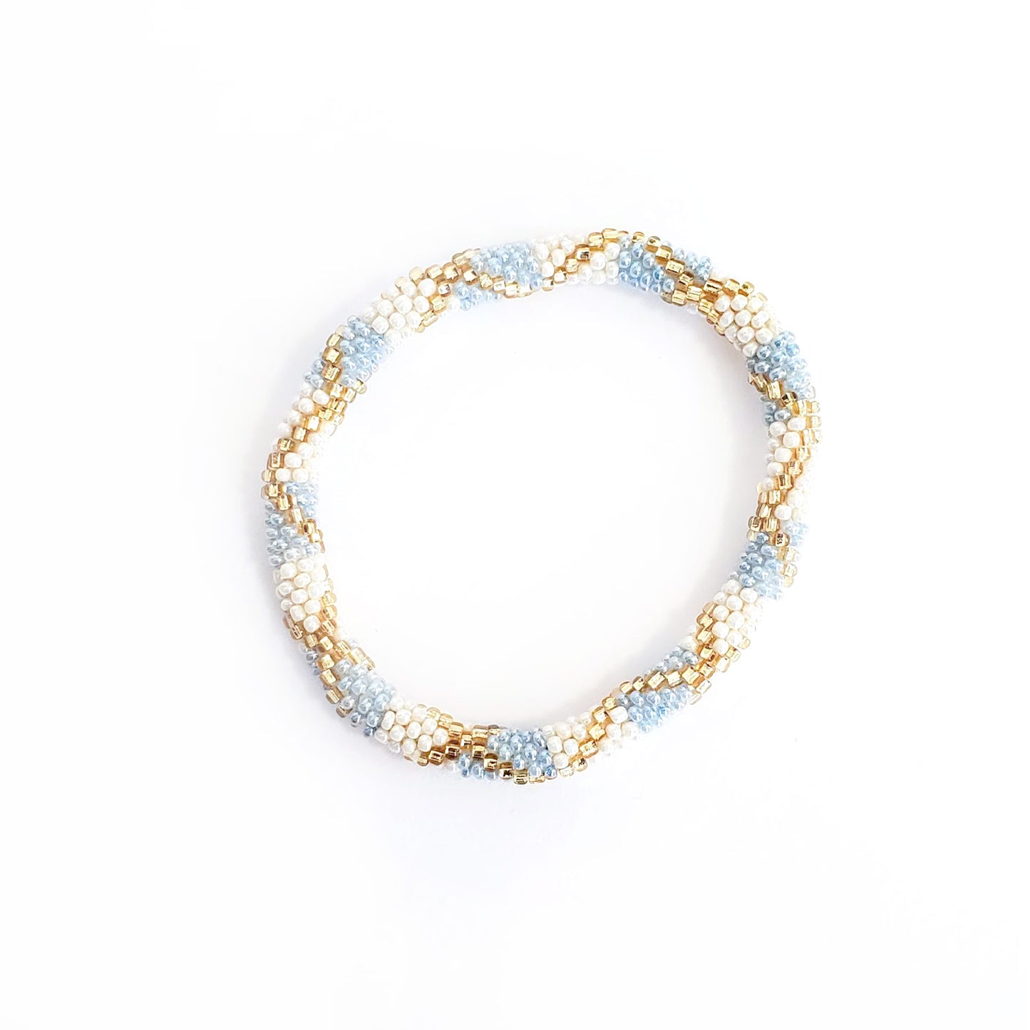Roll-On Bracelet - Santorini (Blue & White)