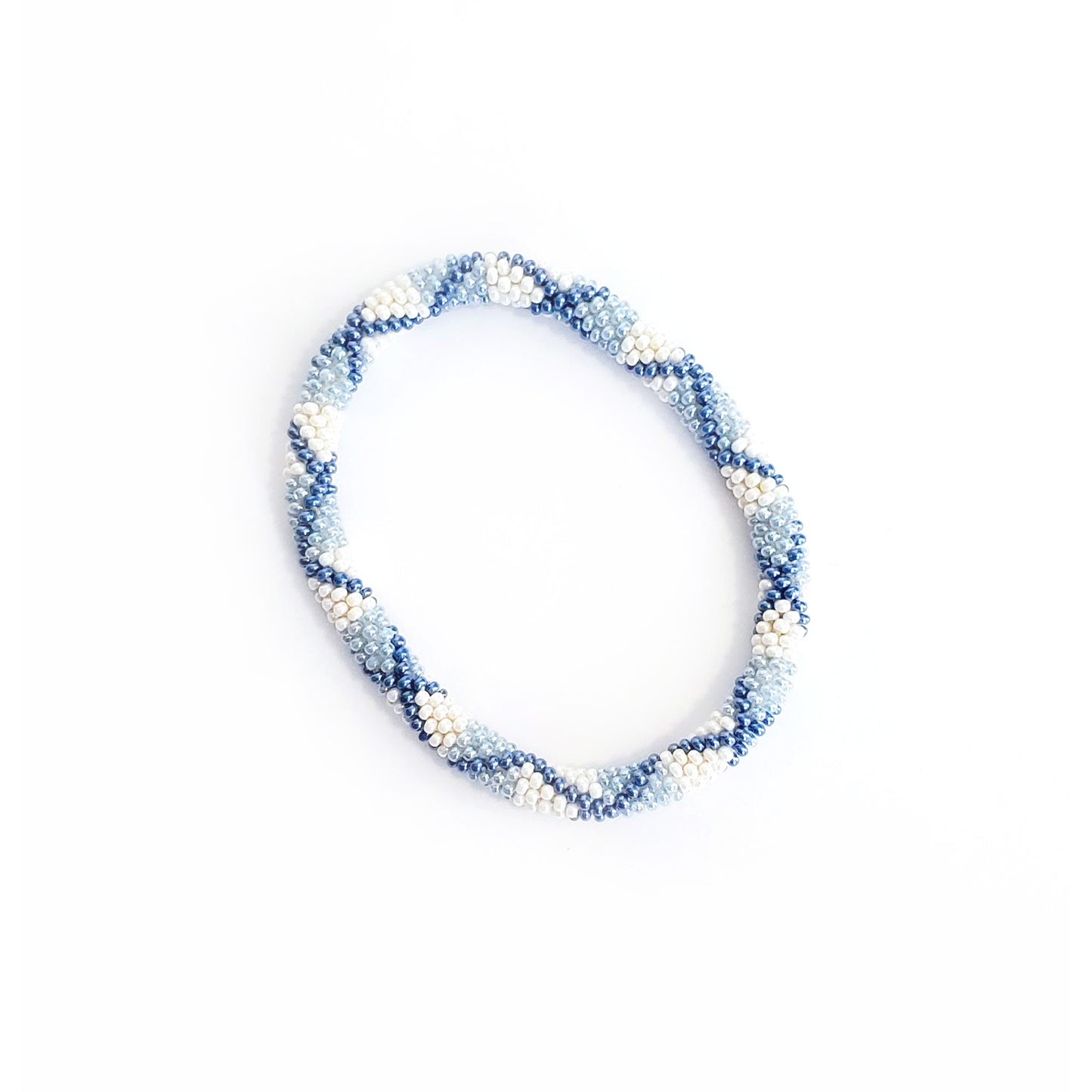 Roll-On Bracelet - Santorini (Blue & White)