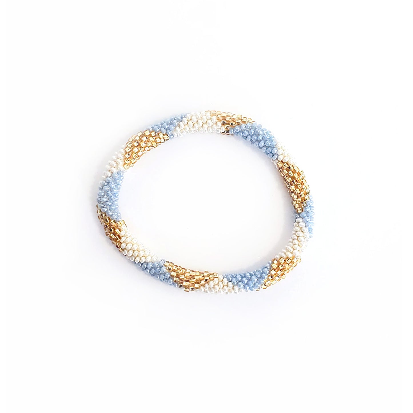 Roll-On Bracelet - Santorini (Blue & White)