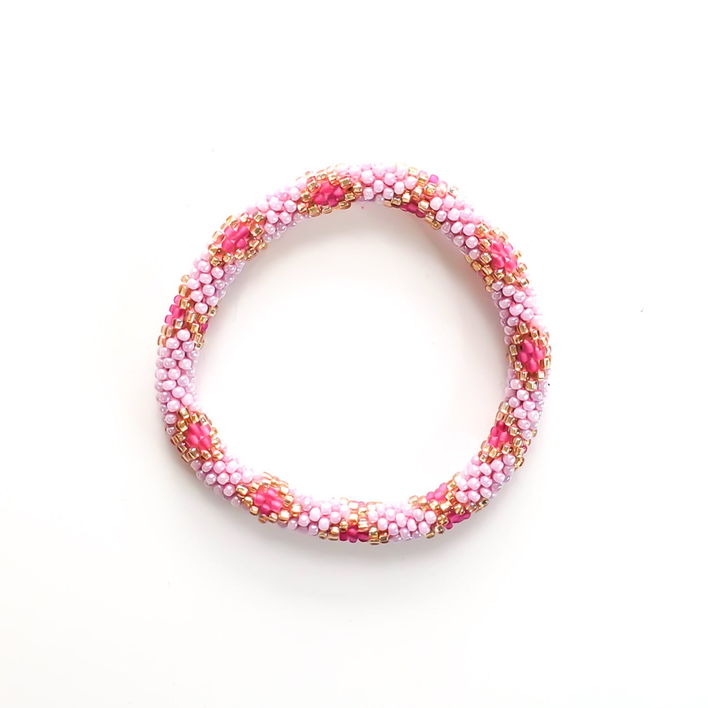 Roll-On Bracelet - Sari (Pink & Purple)