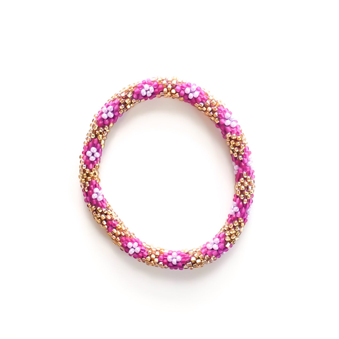 Roll-On Bracelet - Sari (Pink & Purple)