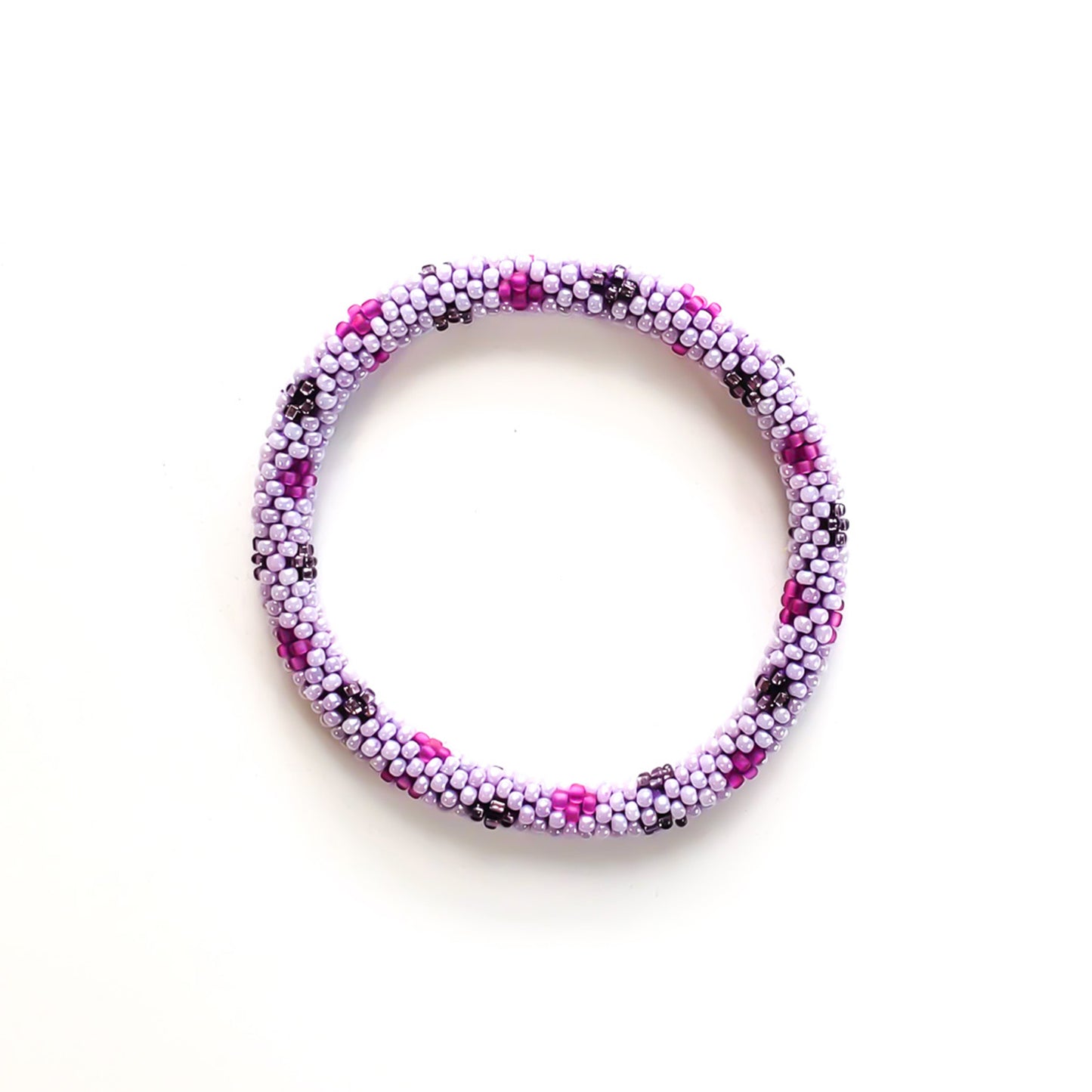 Roll-On Bracelet - Sari (Pink & Purple)