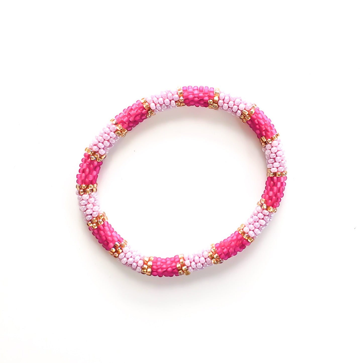 Roll-On Bracelet - Sari (Pink & Purple)