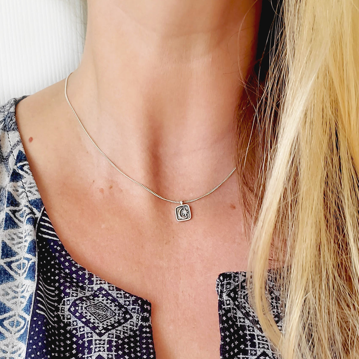 Sterling Silver Selene Necklace