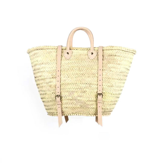 Tokyo Straw Backpack Basket - Natural