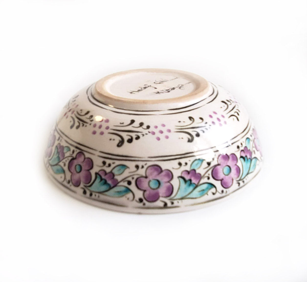 Handpainted Turkish Purple Fish Dish