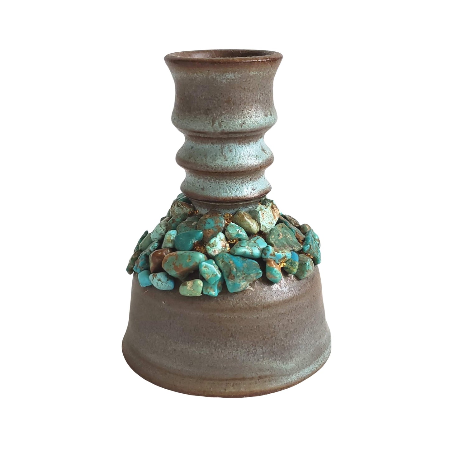 Costa Rican Turquoise Pottery Bell