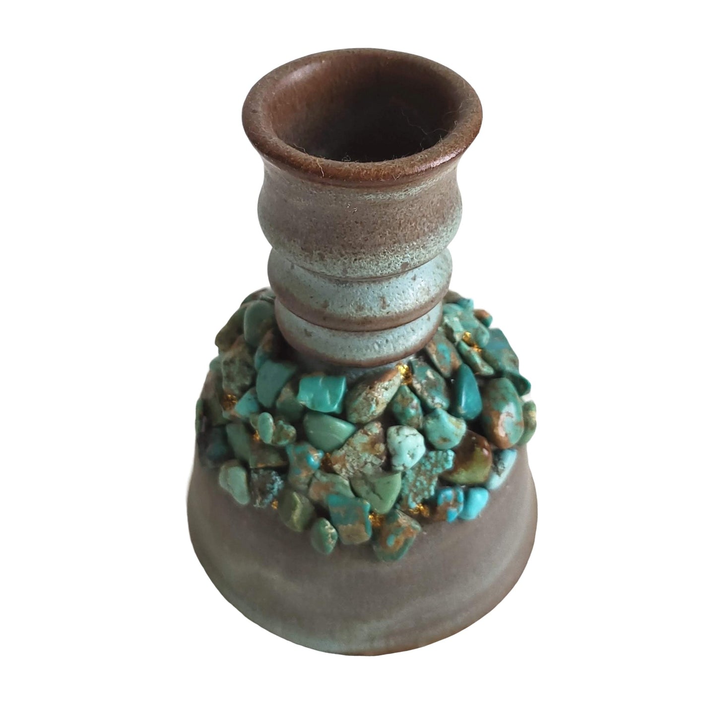 Costa Rican Turquoise Pottery Bell