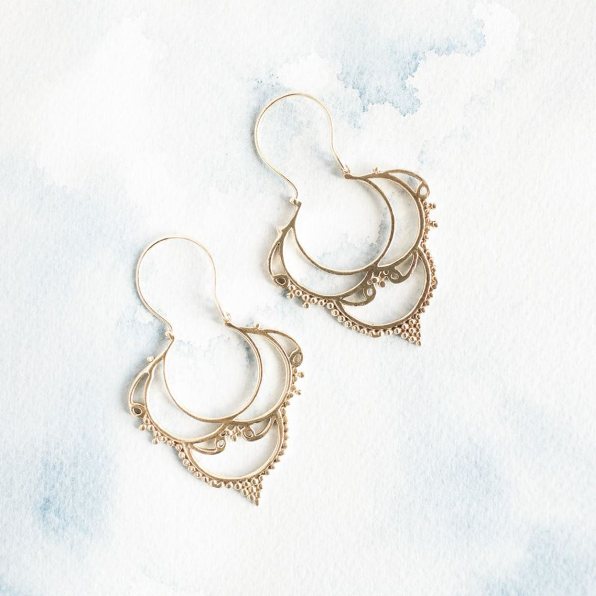 Gold-Plated Chateau Earrings