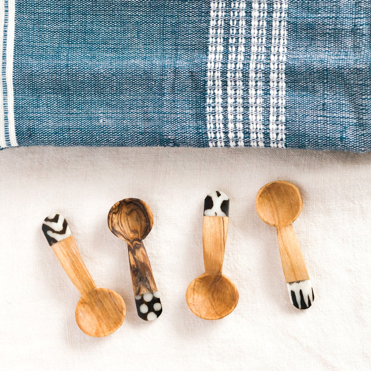 Olive Wood Teaspoon - Set of 4