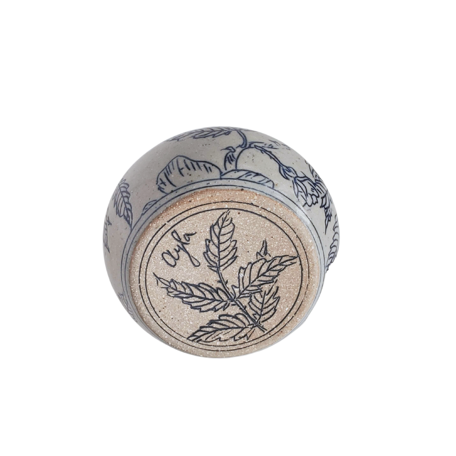 Handmade Ceramic Bud Vase - Floral
