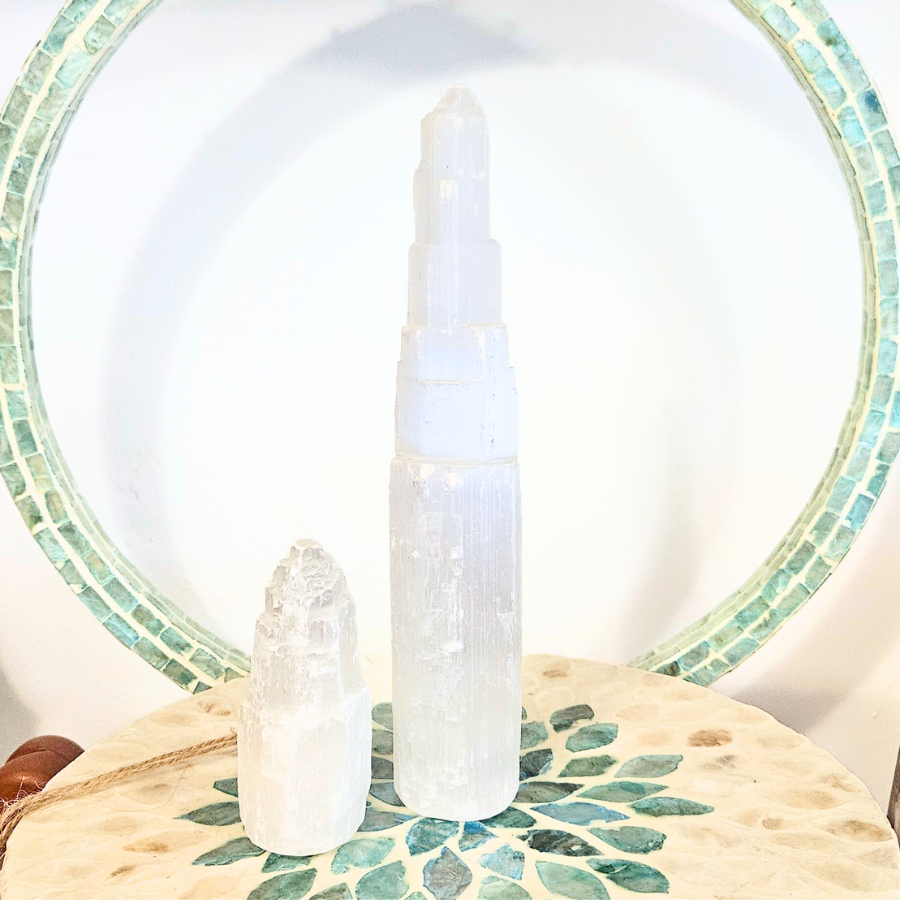 Selenite Tower - Large