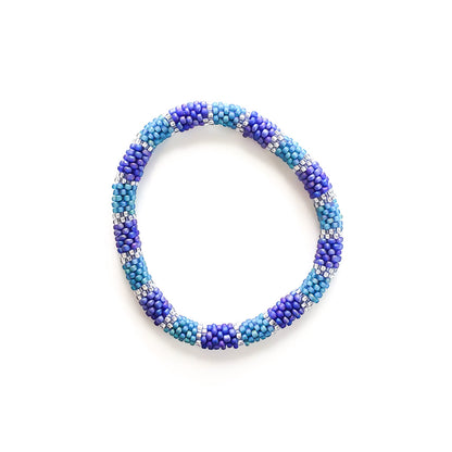 Roll-On Bracelet - Agave (Purple, Teal & Turquoise)