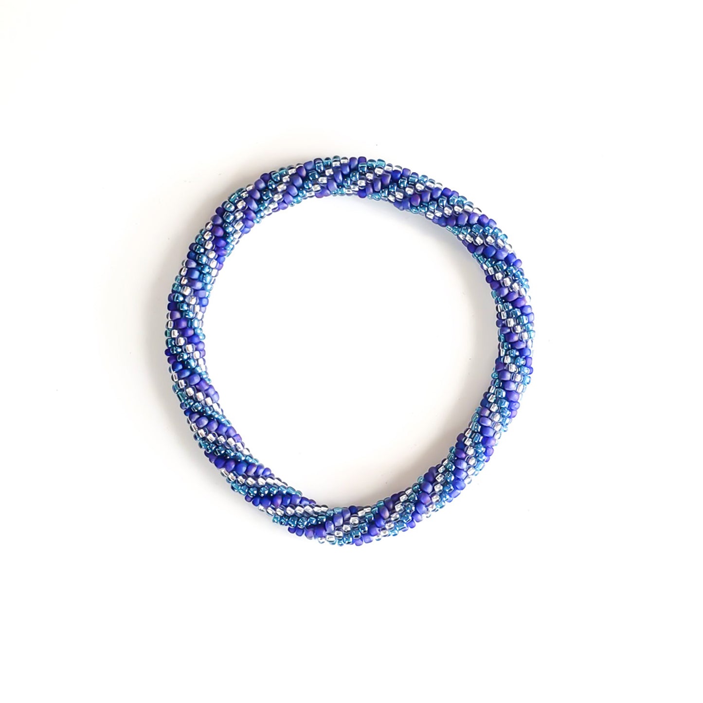 Roll-On Bracelet - Agave (Purple, Teal & Turquoise)