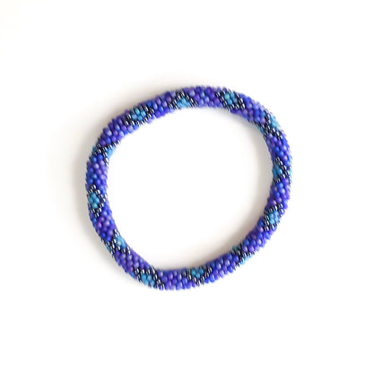 Roll-On Bracelet - Agave (Purple, Teal & Turquoise)