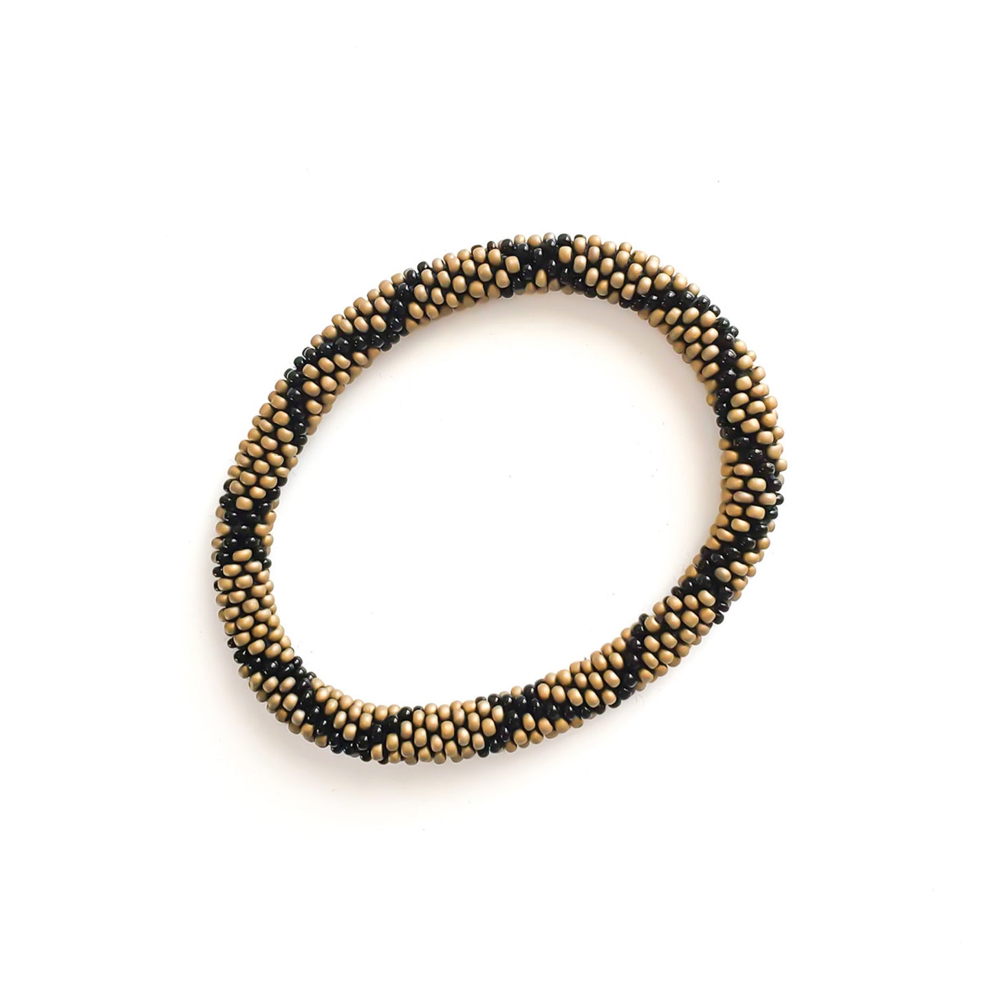 Roll-On Bracelet - Black Sun (Black, Bronze & White)