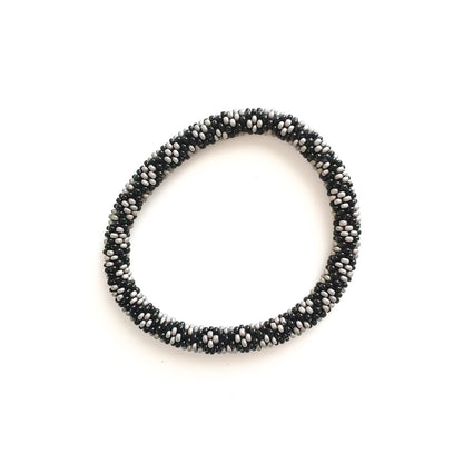 Roll-On Bracelet - Black Sun (Black, Bronze & White)