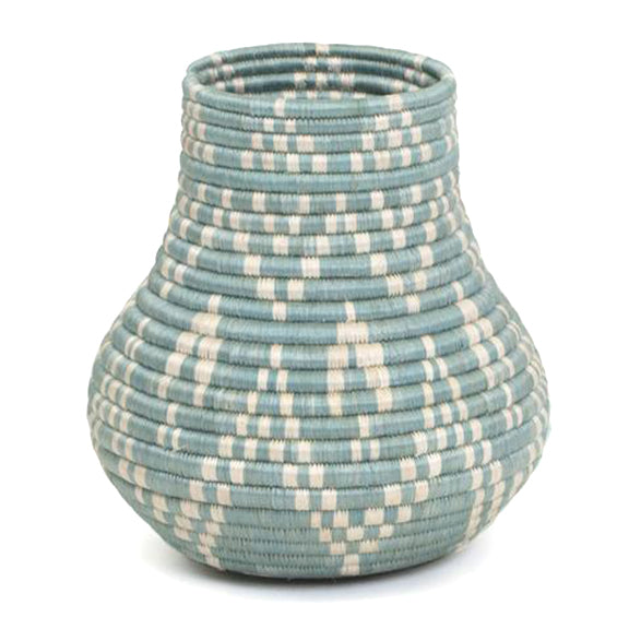 Handwoven Blue Rangi Vase