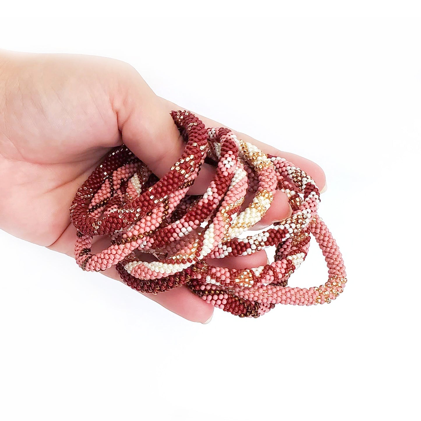 Roll-On Bracelet - Desert Rose (Rose & Wine)