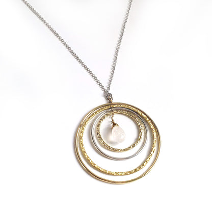 Saturn Layered Loop Necklace