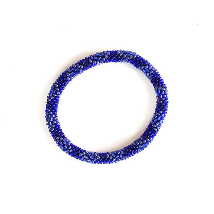 Roll-On Bracelet - Invite Only  (Navy Blue, White & Gold)