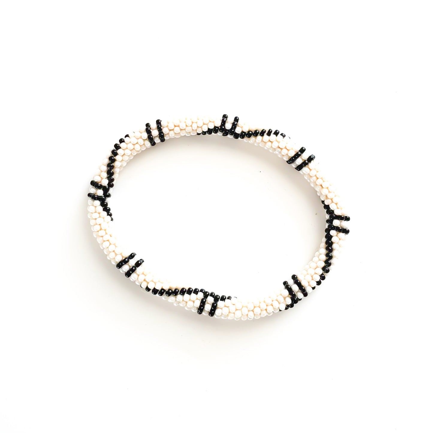 Roll-On Bracelet - Khaki (Khaki, Cream & Gold)