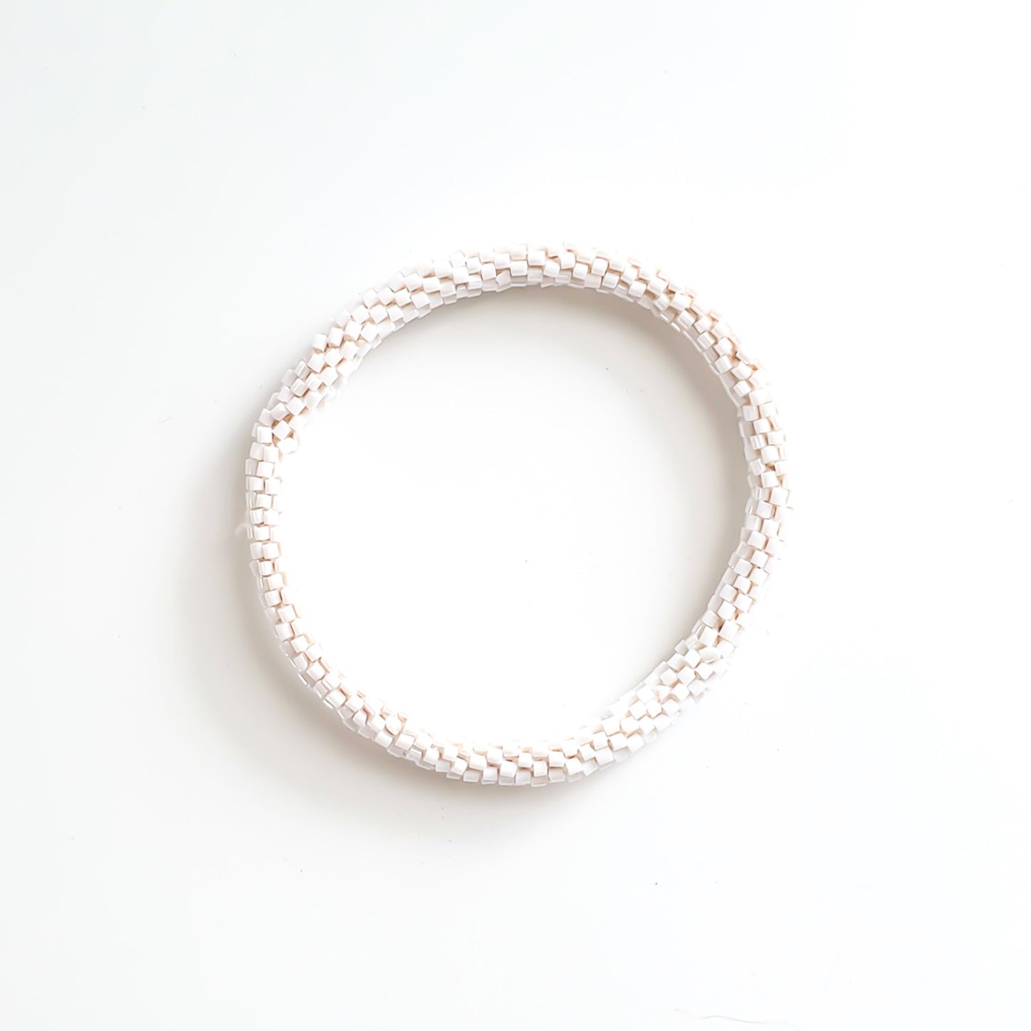 Roll-On Bracelet - Pearl (White & Platinum)