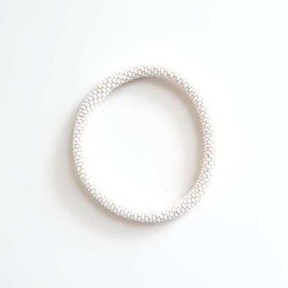 Roll-On Bracelet - Pearl (White & Platinum)