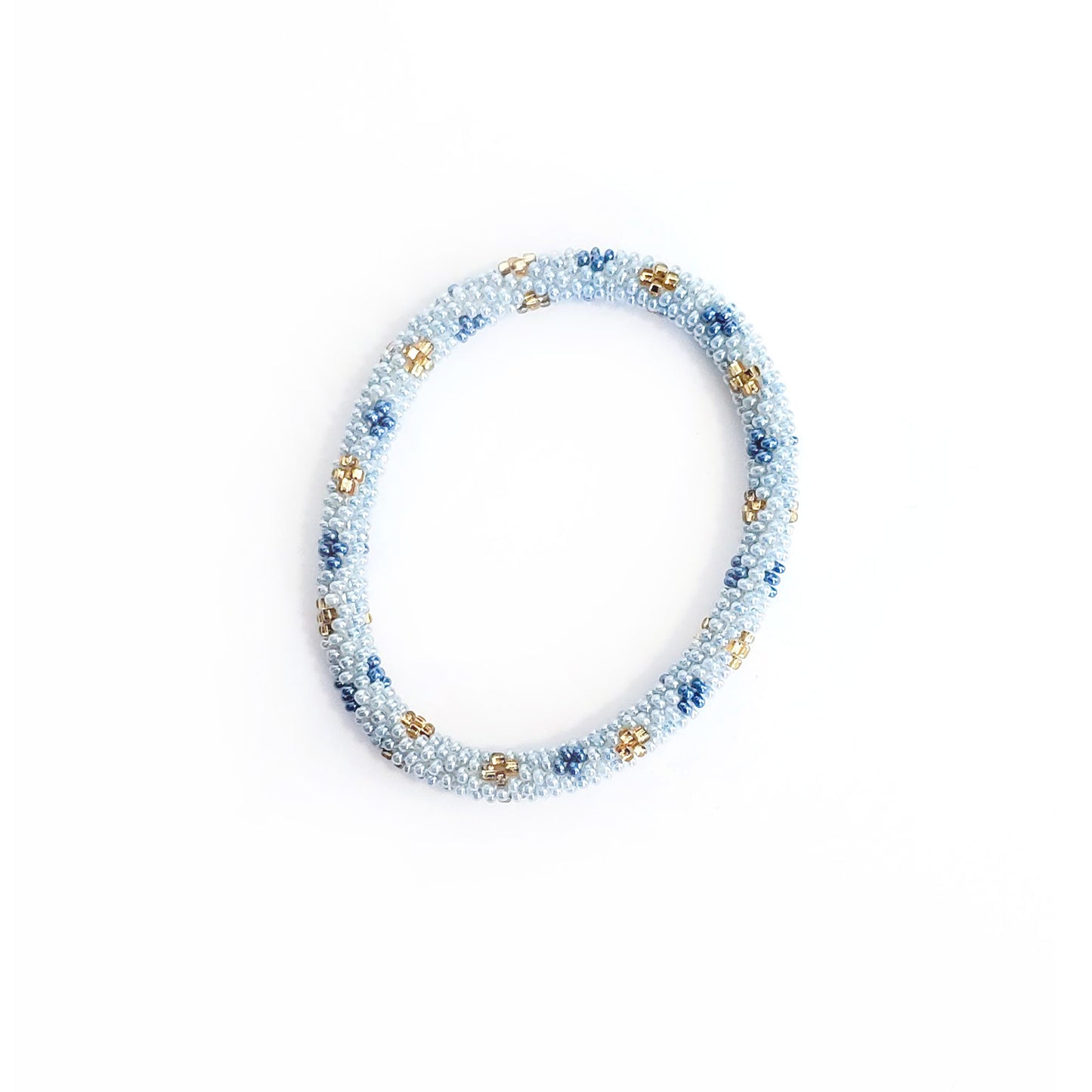 Roll-On Bracelet - Santorini (Blue & White)