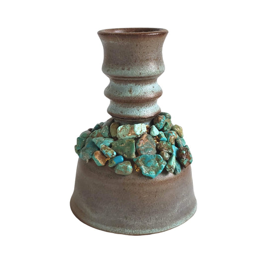 Costa Rican Turquoise Pottery Bell