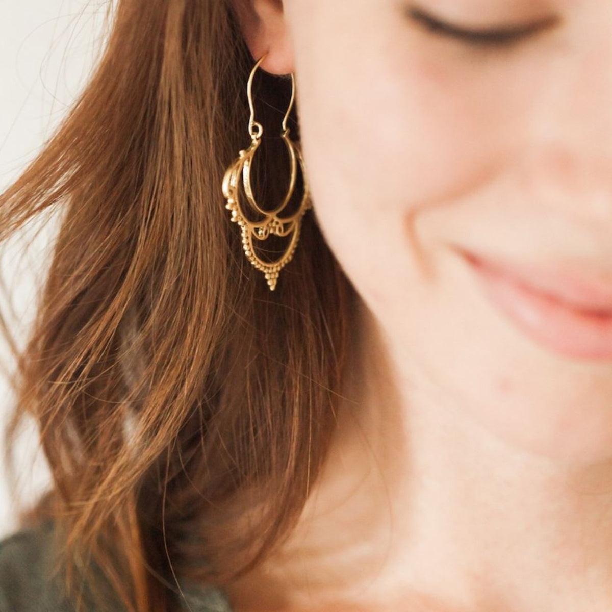 Gold-Plated Chateau Earrings