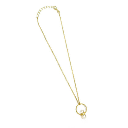 Gold-Plated Noble Crystal Necklace - Last One