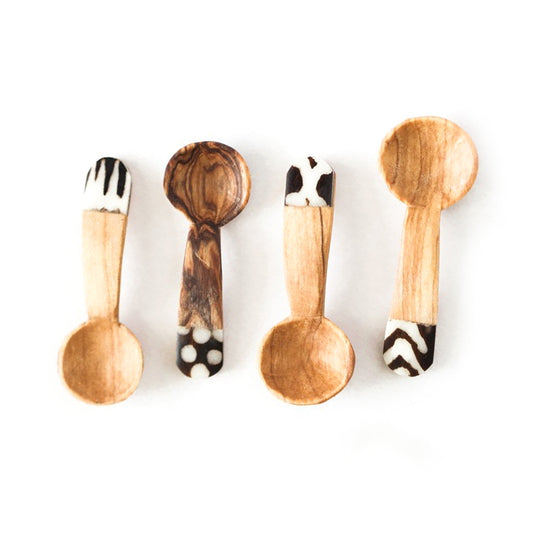 Olive Wood Teaspoon - Set of 4